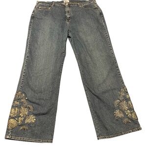 Avenue embellished jeans 24Tall